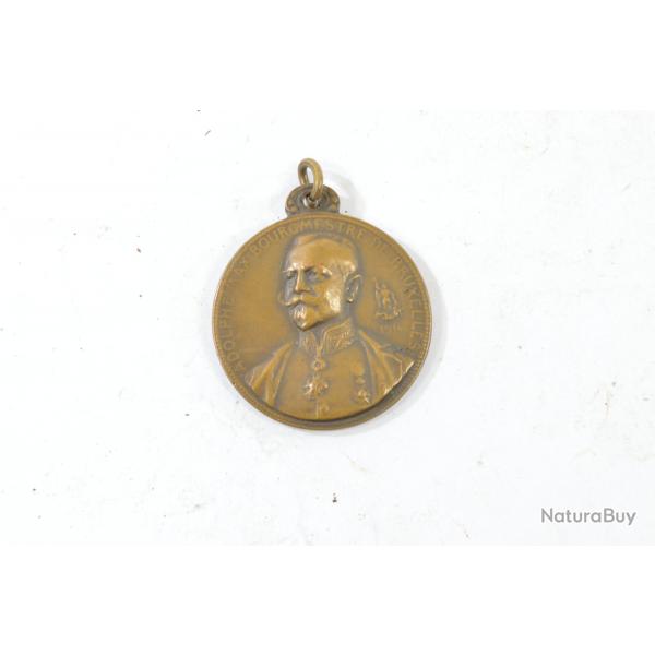 Mdaille pendentif ADOLPHE MAX BOURGMESTRE DE BRUXELLES 1914. Belgique WW1 Premire Guerre Mondiale