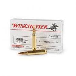 Boite de munition Winchester  223 Rem FMJ 55GR x20