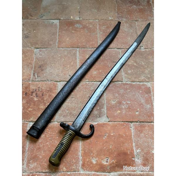 Baonnette franaise Chassepot 1866 - Napolon III Second Empire Guerre 1870
