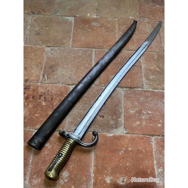 Baonnette franaise Chassepot 1866 - Napolon III Second Empire Guerre 1870 (2)
