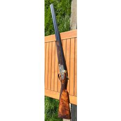 Fusil B25 Browning monté par un Artisan formé à l'école d'arme de Liège et gravé par Grifné de Liège