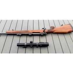 Carabine à verrou calibre 7mm remington magnum + lunette meopta Meostar R1  + montage pivotant