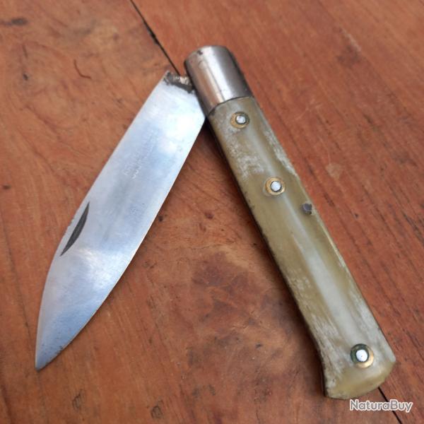 Couteau Rgional YSSINGEAUX 555 VERITABLE MALLARET Manche en Corne