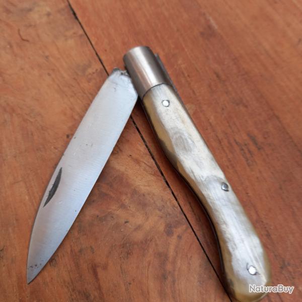 Couteau Rgional L AURILLAC 555 VERITABLE MALLARET Manche en Corne