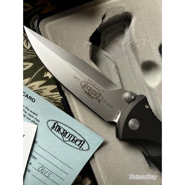 Microtech Socom Elite Manual Vintage Trs bon tat comme neuf!