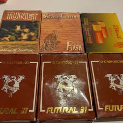 Lot de cartouches de calibre 16 diverses.