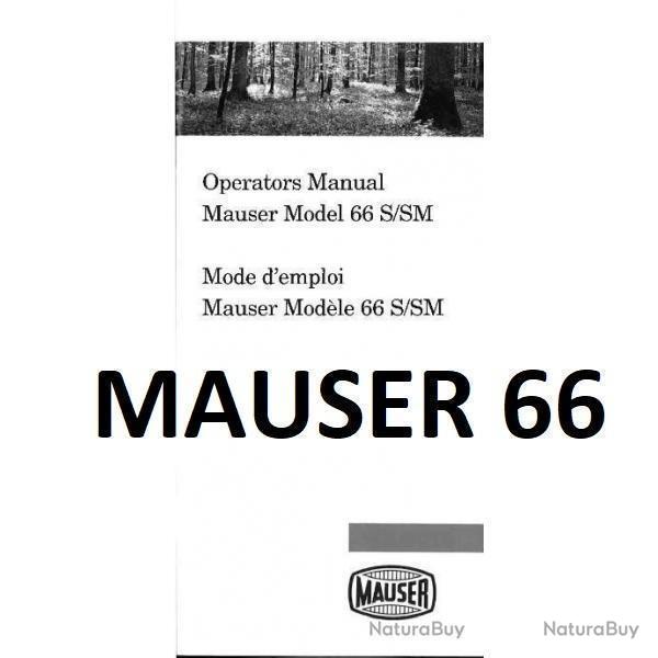 notice MAUSER 66 S / MAUSER 66 SM (envoi par mail) - VENDU PAR JEPERCUTE (m2523)