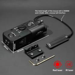 Indicateur laser CQBL-1 rouge boîtier noir - Picatiny 20 mm (4)