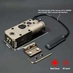 Indicateur laser CQBL-1 rouge boîtier bronze- Picatiny 20 mm (2)
