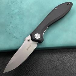 Couteau Kubey Ruckus Lame Acier AUS-10 Manche Black G10 IKBS Linerlock Clip KUB314F