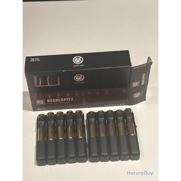 10 balles 7x64 KS RWS
