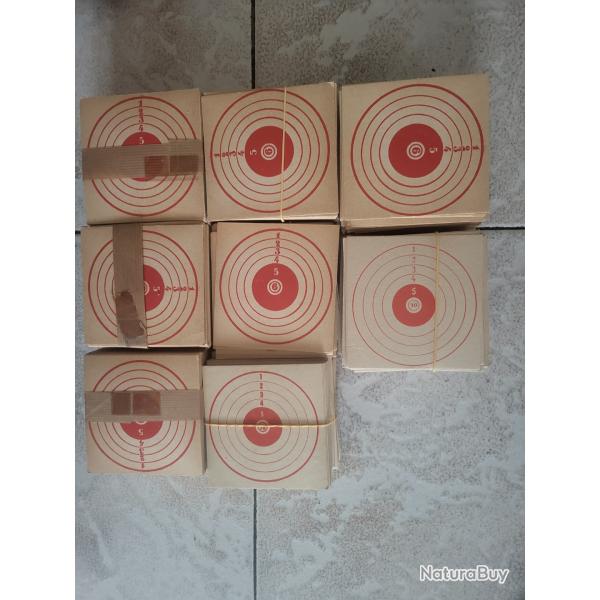 Lot 1200 cibles 10x10 cartonn
