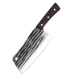 Gros Hachoir Couteau de Cuisine Couperet Forgé Main + Embout Lame - Acier Inoxydable - Stock France