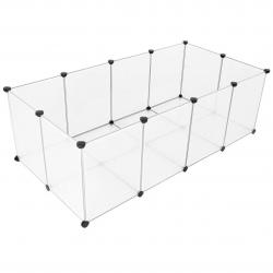 Enclos petits animaux fond cage modulable cochon d'inde hamster lapin rongeur petits animaux domest