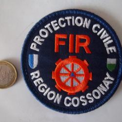écusson FIR formation d'intervention régionale protection civile Cossonay insigne collection