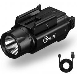 1 sans prix de réserve - Lampe tactique CVLIFE 1500 Lumens (Recharge magnétique)