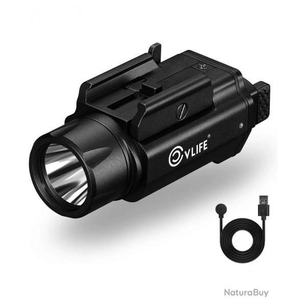 1 sans prix de rserve - Lampe tactique CVLIFE 1500 Lumens (Recharge magntique)