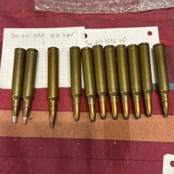 Lot de 11 balles Win Mag