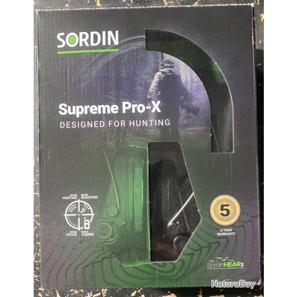 Casque SORDIN Suprme Pro XNeuf (encore emball)