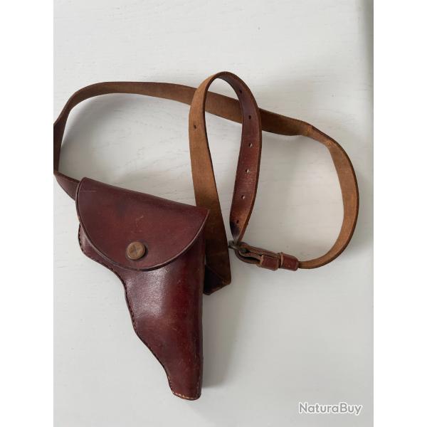 Holster en cuir marron
