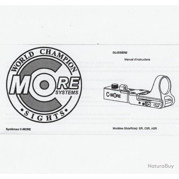 Notice C-MORE Modles SR, CSR, ASR en franais
