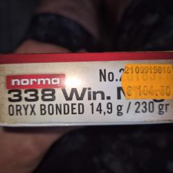 Balle norma oryx 338