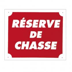 PANNEAU ''RESERVE DE CHASSE'' 30 X 25 CM AKILUX