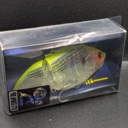 LEURRE 2 sections transparent/jaune, FISH AND FISHING.11,5 cm / 40 grs . Flottant.