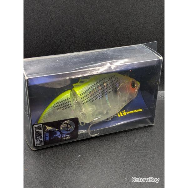 LEURRE 2 sections transparent/jaune, FISH AND FISHING.11,5 cm / 40 grs . Flottant.