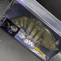 LEURRE 2 sections , or/rayures.FISH AND FISHING.11,5 cm / 40 grs . Flottant.