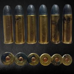 Lot de 6 cartouches .38S&W SPL Génévot S.F.M. percussion centralisé