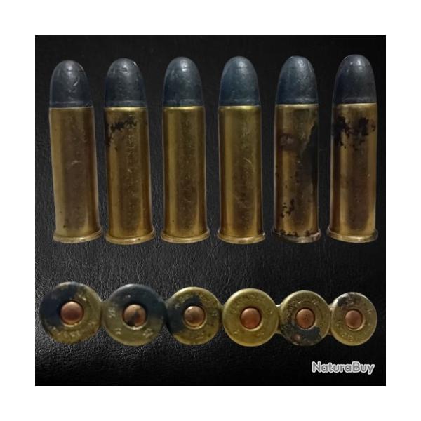 Lot de 6 cartouches .38S&W SPL Gnvot S.F.M. percussion centralis