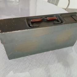 CAISSE MUNITIONS MG 34/42 ALUMINIUM CAMOUFLE 1939 EXCELLENT ETAT