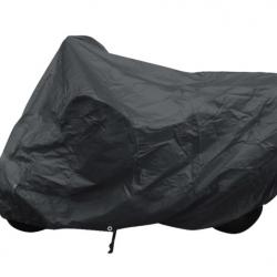 Housse moto gris 246x105x127 cm polyester protection pluie neige intemperie pratique durable