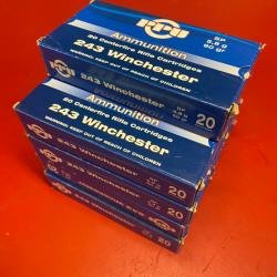 Douilles PPU calibre 243 Winchester