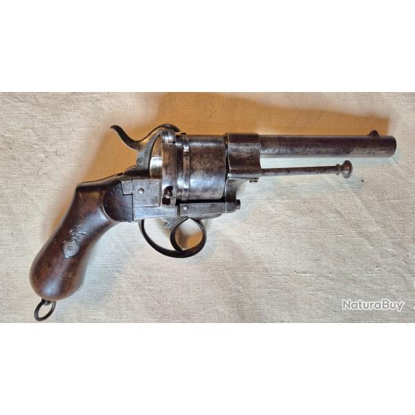 Revolver VICTOR COLLETTE 12 mm a broche 6 coups sous licence copie de LEFAUCHEUX