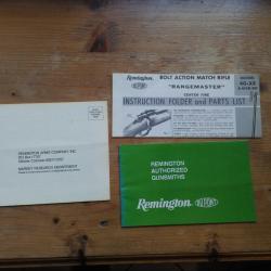 lot remington dupont bolt action match rifle rangemaster