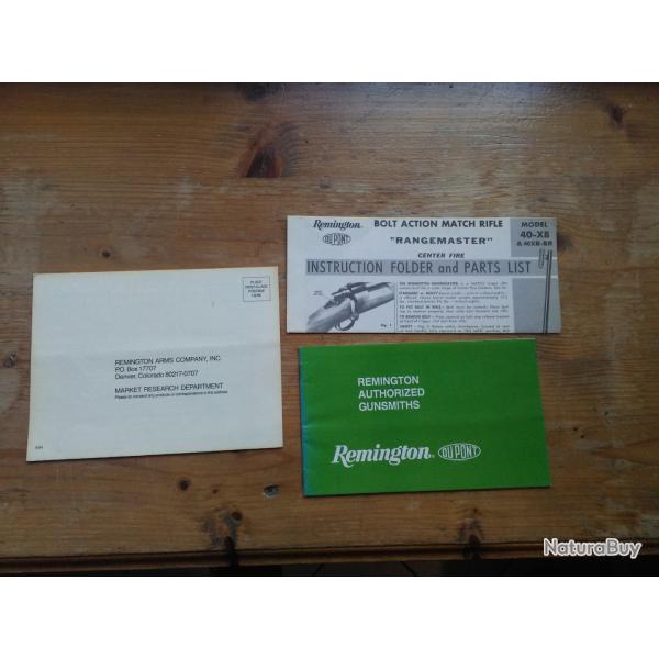 lot remington dupont bolt action match rifle rangemaster