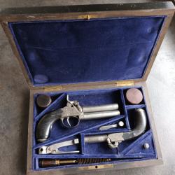 coffret pistolet percussion