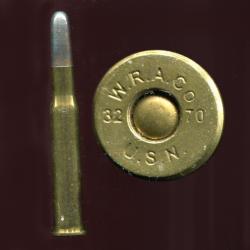 .32-70 US NAVY Rimmed Experimental - TRES RARE - marquage : W.R.A.Co 32  70 U.S.N. et R sur l'étui