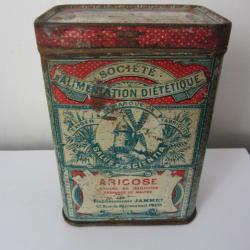 Boite en t&ocirc;le Aricose farines malt&eacute;es 1920-1930