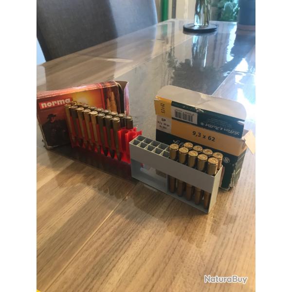 Balles 9,3x62 NORMA et SELLIER BELLOT