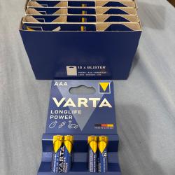 10 paquets de piles AAA VARTA garantie 12/2032