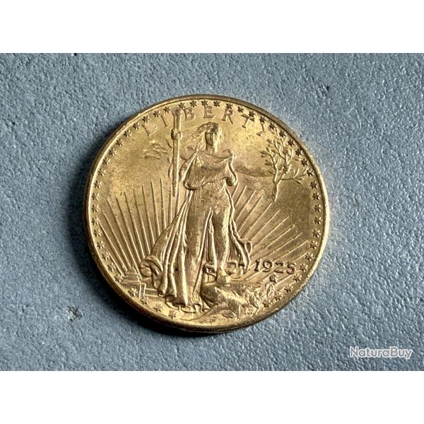 Pice en or d'une once - 20 Dollars Liberty - 1925