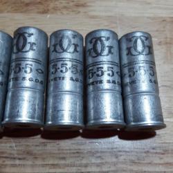 CARTOUCHE DE CHASSE METAL ALUMINUM CAL 16 GEVELOT 5.5.5 non tirée