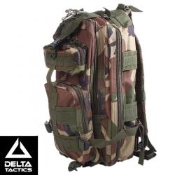 Sac à dos tactique Woodland MOLLE 25L Delta Tactics - Combat airsoft