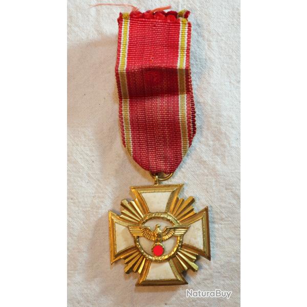 ++++ mdaille ALLEMANDE avec ruban Treue fur Fuhrer und Volk 25 ans de service ref SDC25INA020