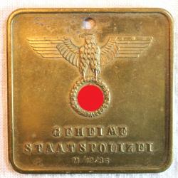 ++++ insigne allemand plaque police ref SDC25INA016