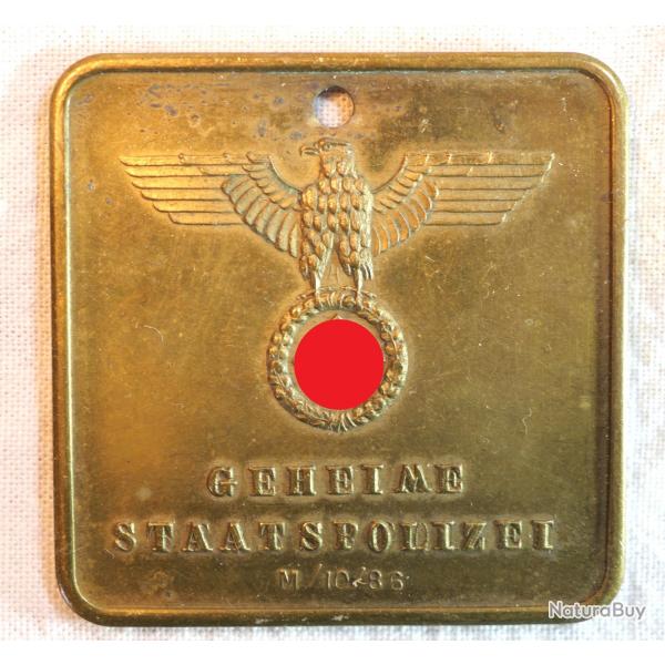 ++++ insigne allemand plaque police ref SDC25INA016