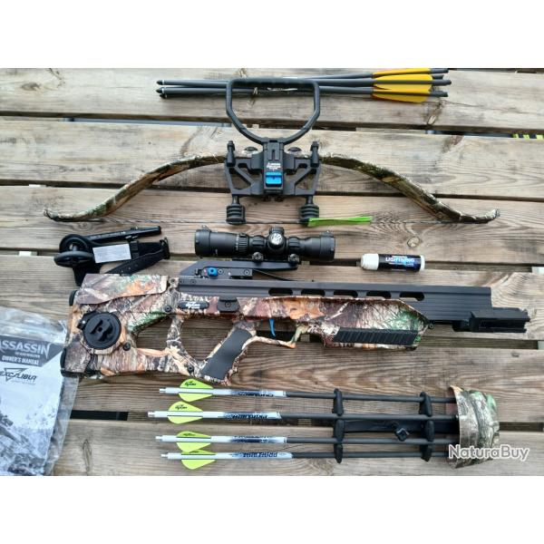 Arbalte Excalibur Assassin 420 take down 290 livres neuve avec accessoires